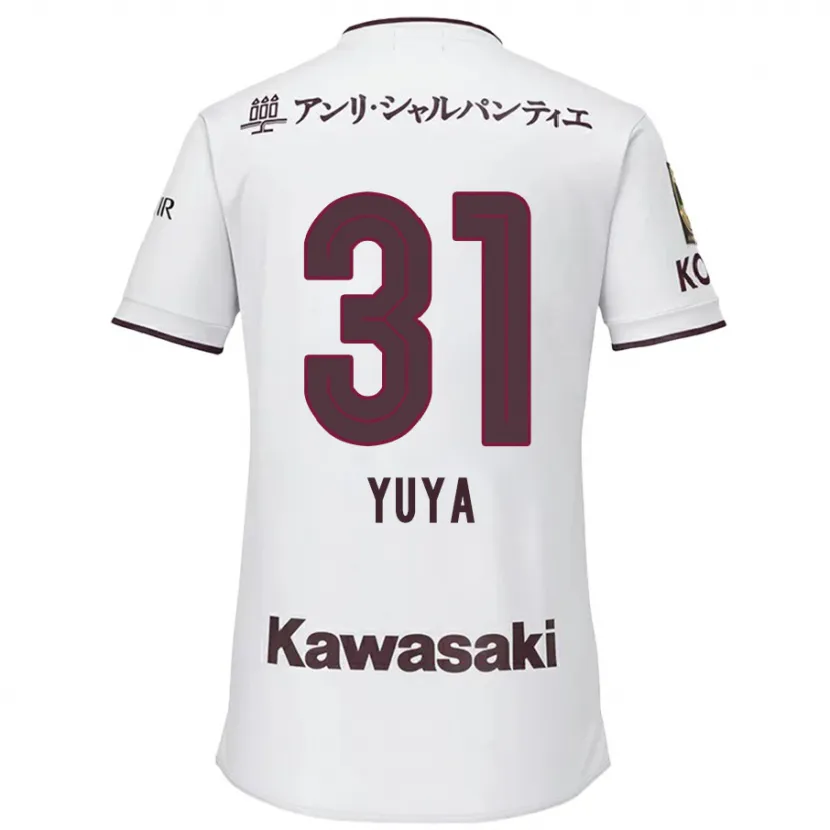 Danxen Heren Yuya Nakasaka #31 Wit Rood Uitshirt Uittenue 2024/25 T-Shirt