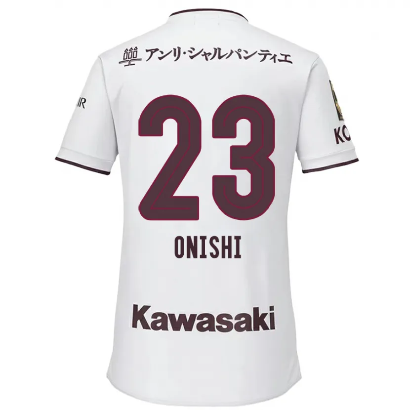 Danxen Heren Sota Onishi #23 Wit Rood Uitshirt Uittenue 2024/25 T-Shirt