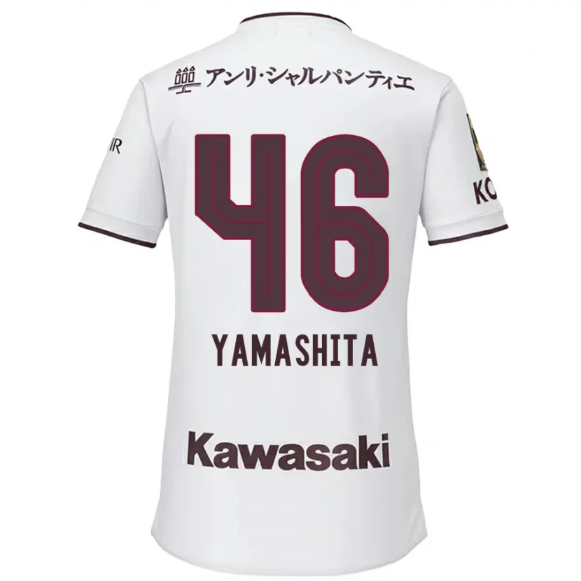 Danxen Heren Hiroto Yamashita #46 Wit Rood Uitshirt Uittenue 2024/25 T-Shirt