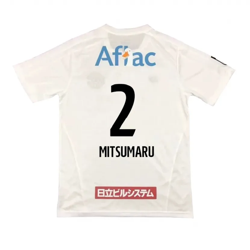 Danxen Heren Hiromu Mitsumaru #2 Wit Zwart Uitshirt Uittenue 2024/25 T-Shirt