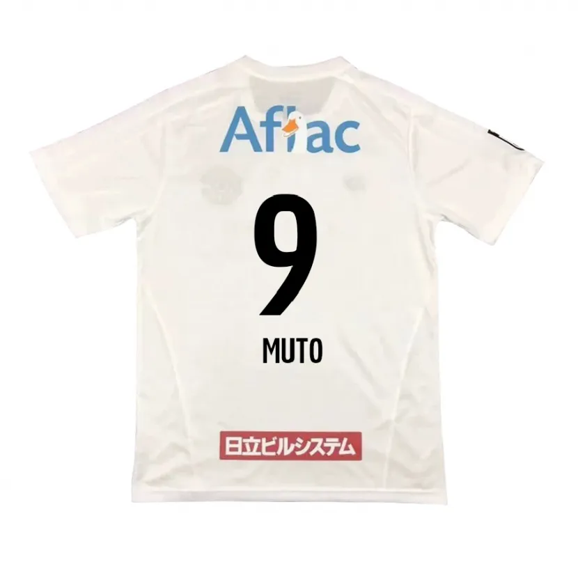 Danxen Heren Yuki Muto #9 Wit Zwart Uitshirt Uittenue 2024/25 T-Shirt