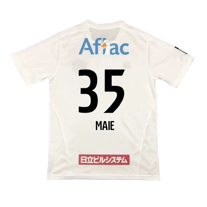 Danxen Heren Hidetaka Maie #35 Wit Zwart Uitshirt Uittenue 2024/25 T-Shirt