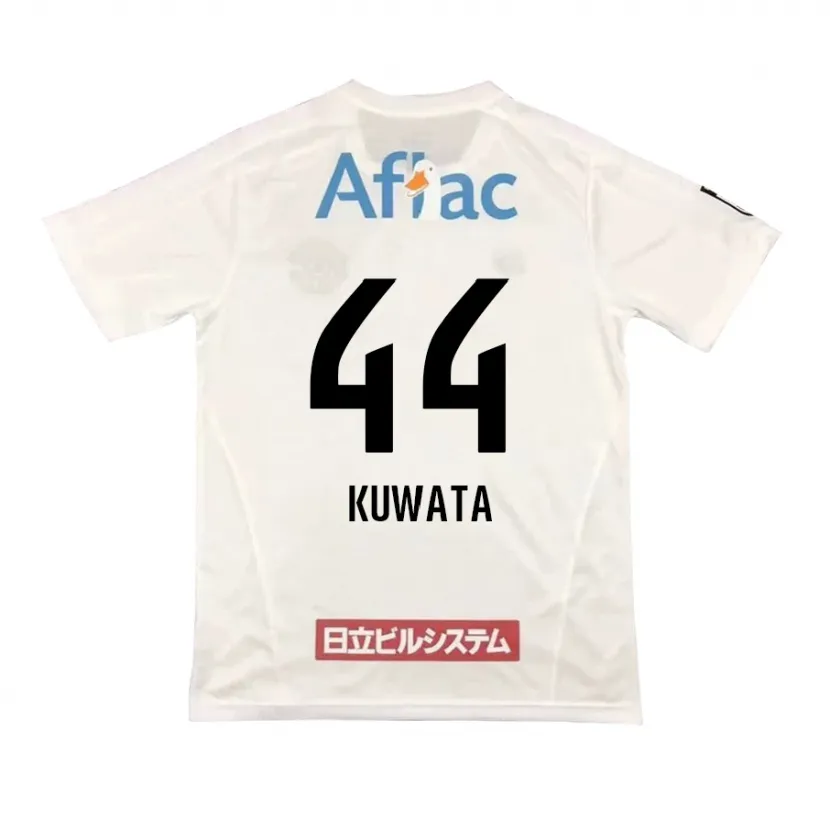 Danxen Heren Taisei Kuwata #44 Wit Zwart Uitshirt Uittenue 2024/25 T-Shirt