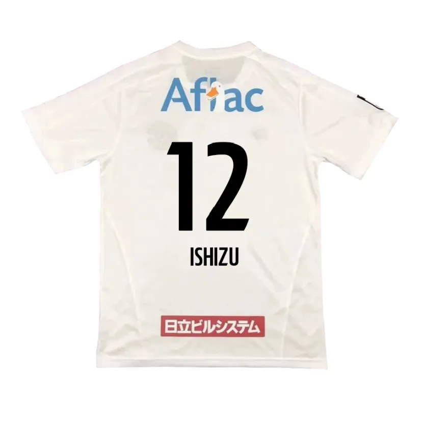 Danxen Heren Kazuki Ishizu #12 Wit Zwart Uitshirt Uittenue 2024/25 T-Shirt