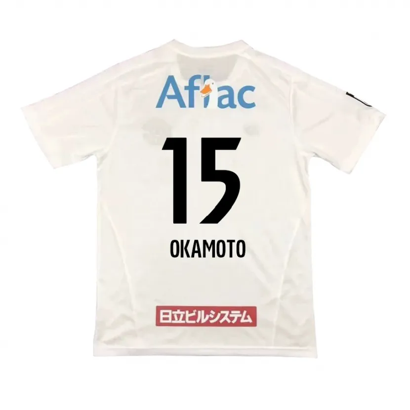 Danxen Heren Ryoji Okamoto #15 Wit Zwart Uitshirt Uittenue 2024/25 T-Shirt