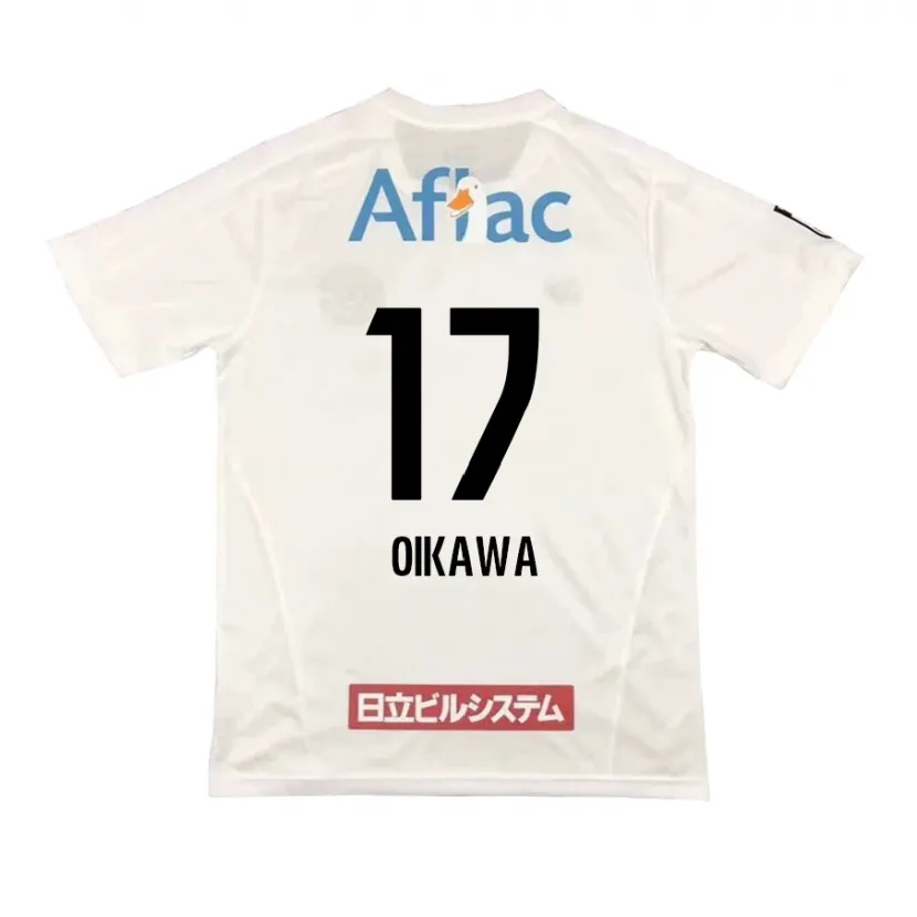 Danxen Heren Koki Oikawa #17 Wit Zwart Uitshirt Uittenue 2024/25 T-Shirt