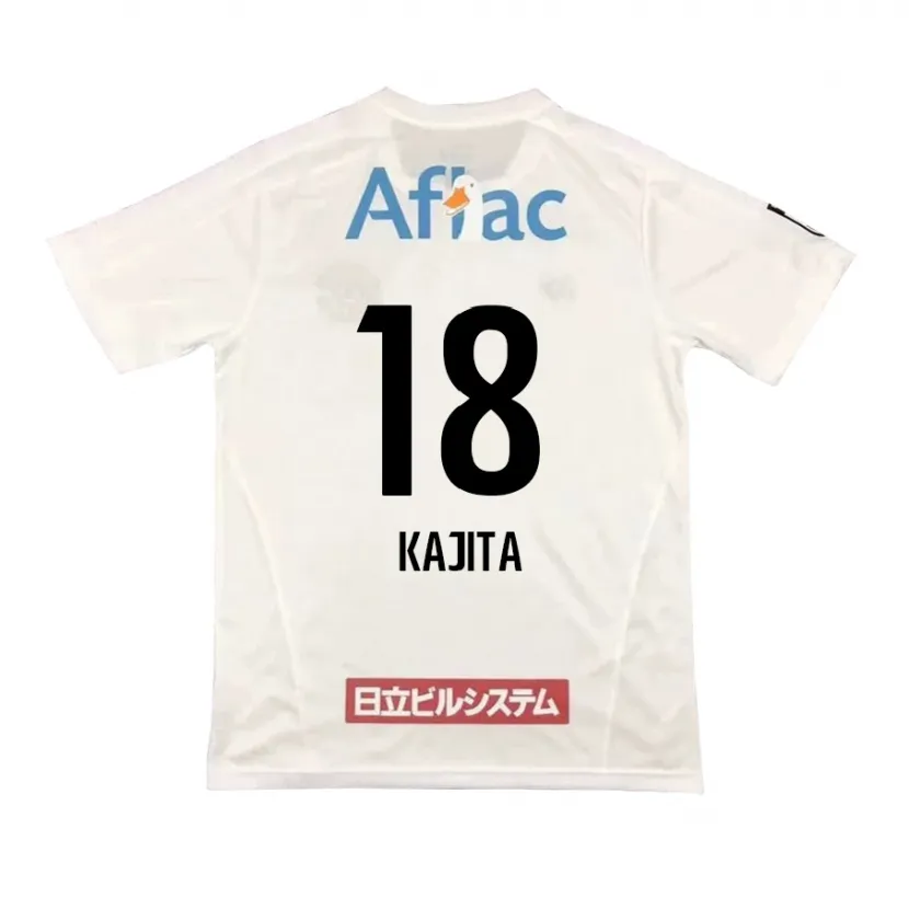 Danxen Heren Kento Kajita #18 Wit Zwart Uitshirt Uittenue 2024/25 T-Shirt