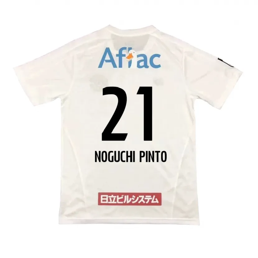 Danxen Heren Amato Noguchi Pinto #21 Wit Zwart Uitshirt Uittenue 2024/25 T-Shirt