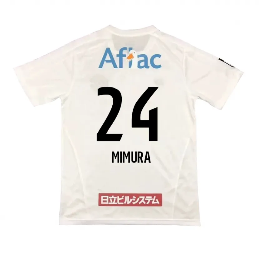 Danxen Heren Kaname Mimura #24 Wit Zwart Uitshirt Uittenue 2024/25 T-Shirt