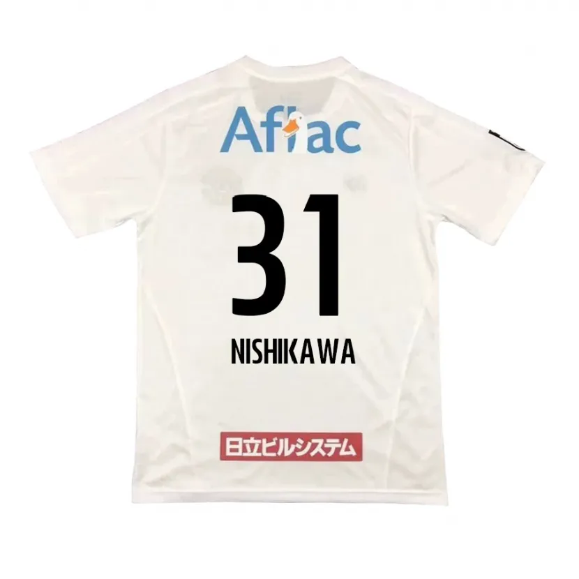 Danxen Heren Genki Nishikawa #31 Wit Zwart Uitshirt Uittenue 2024/25 T-Shirt