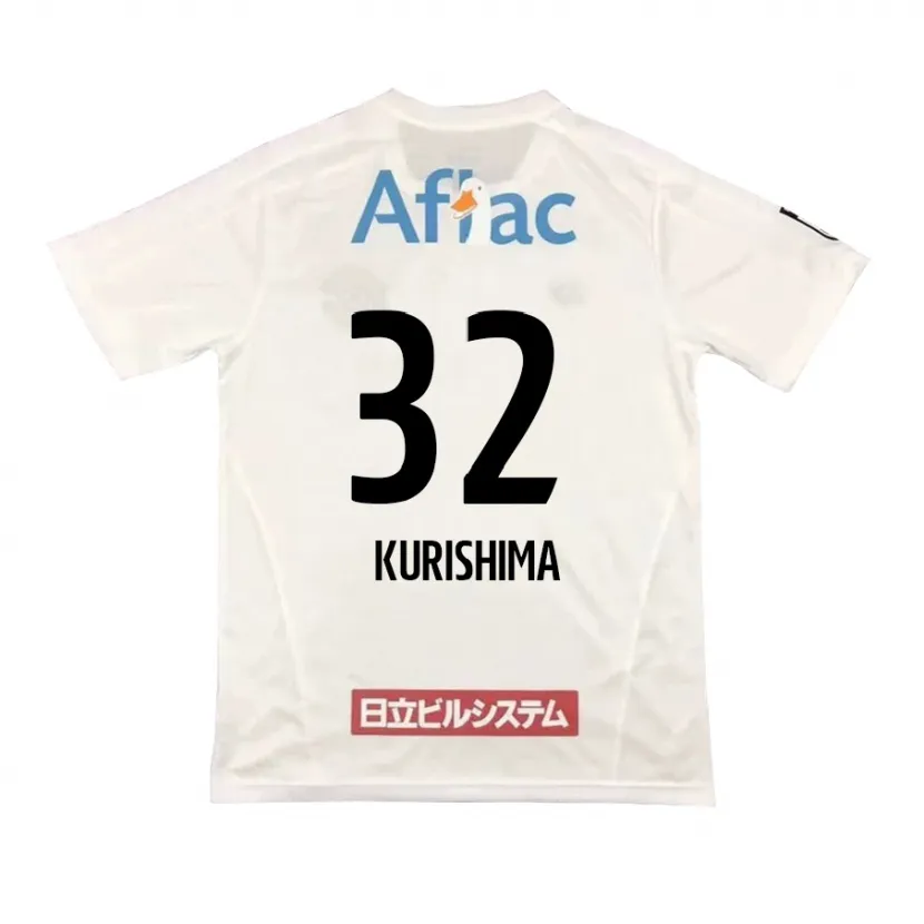 Danxen Heren Sota Kurishima #32 Wit Zwart Uitshirt Uittenue 2024/25 T-Shirt