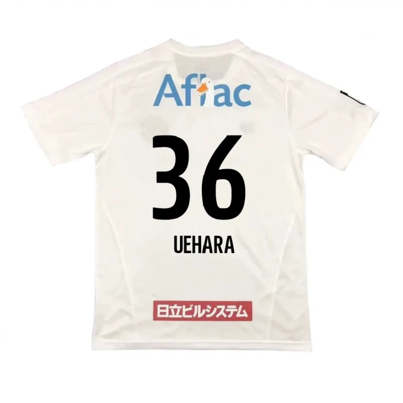 Danxen Heren Reo Uehara #36 Wit Zwart Uitshirt Uittenue 2024/25 T-Shirt