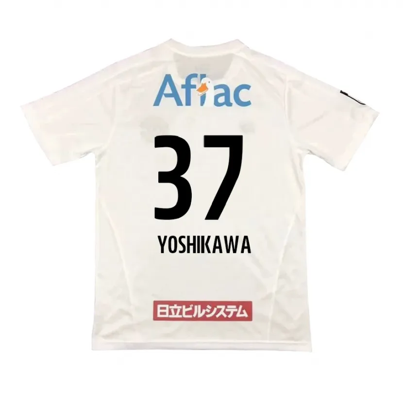 Danxen Heren Haruto Yoshikawa #37 Wit Zwart Uitshirt Uittenue 2024/25 T-Shirt