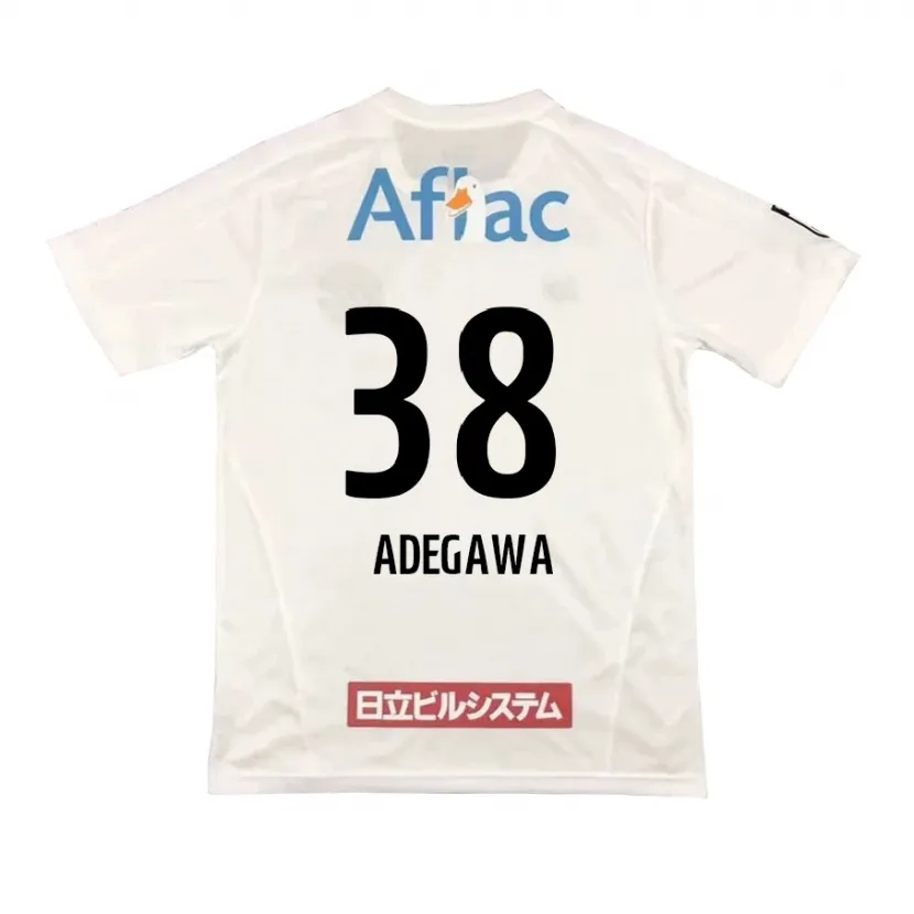 Danxen Heren Koa Adegawa #38 Wit Zwart Uitshirt Uittenue 2024/25 T-Shirt