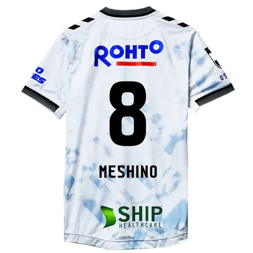 Danxen Heren Ryotaro Meshino #8 Wit Zwart Uitshirt Uittenue 2024/25 T-Shirt