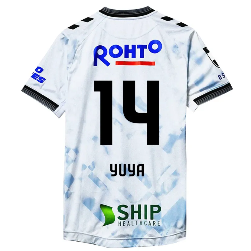 Danxen Heren Yuya Fukuda #14 Wit Zwart Uitshirt Uittenue 2024/25 T-Shirt