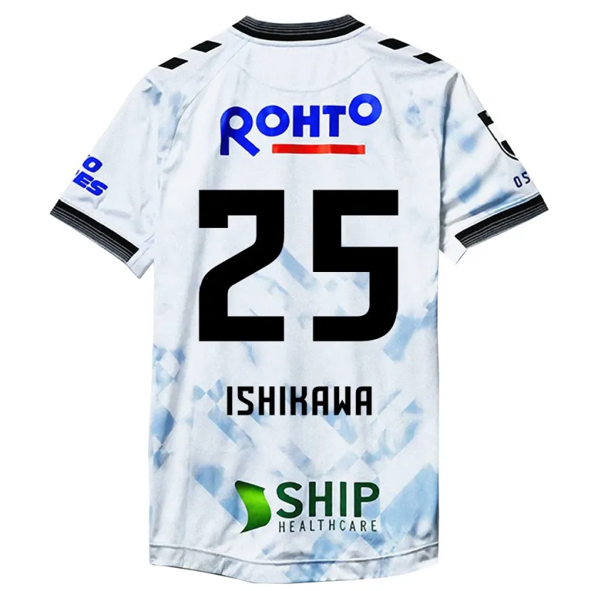 Danxen Heren Kei Ishikawa #25 Wit Zwart Uitshirt Uittenue 2024/25 T-Shirt