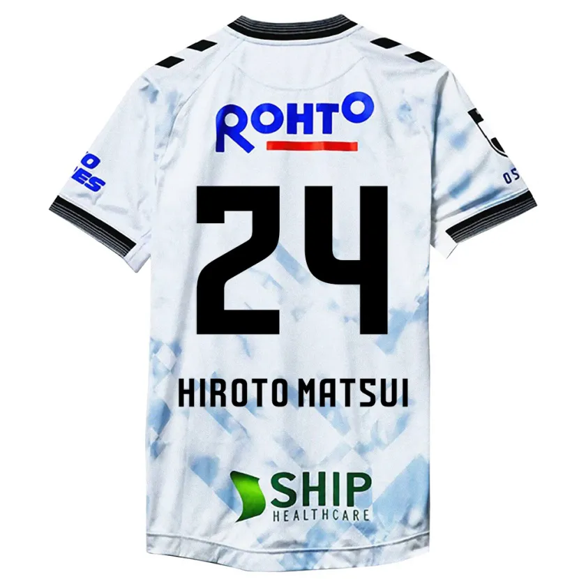 Danxen Heren Elijah Hiroto Matsui #24 Wit Zwart Uitshirt Uittenue 2024/25 T-Shirt