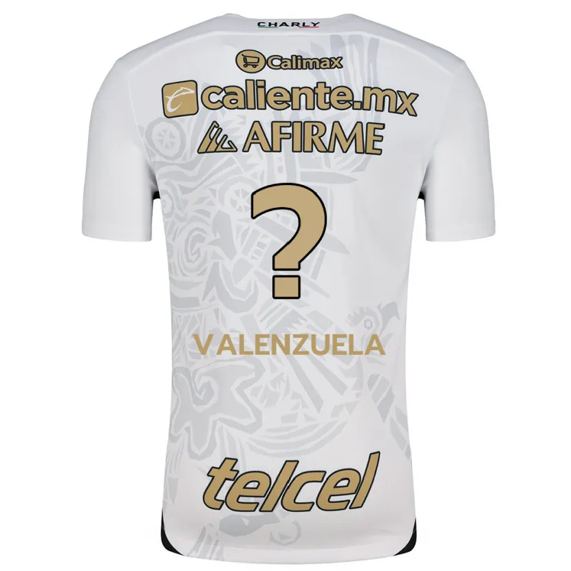 Danxen Heren Carlos Valenzuela #0 Wit Zwart Uitshirt Uittenue 2024/25 T-Shirt