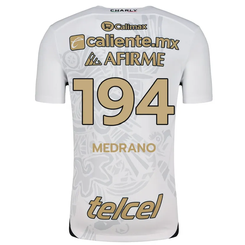 Danxen Heren Luis Medrano #194 Wit Zwart Uitshirt Uittenue 2024/25 T-Shirt