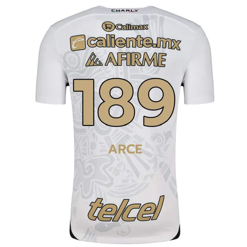 Danxen Heren Diego Arce #189 Wit Zwart Uitshirt Uittenue 2024/25 T-Shirt