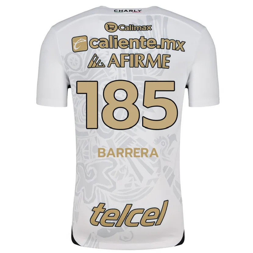 Danxen Heren Geonathan Barrera #185 Wit Zwart Uitshirt Uittenue 2024/25 T-Shirt