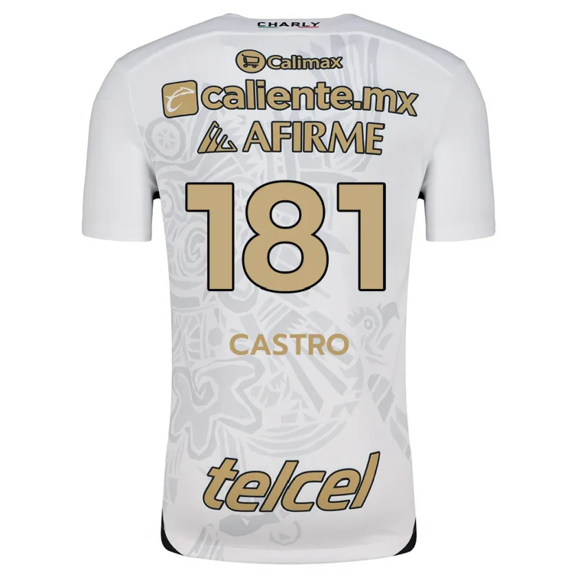 Danxen Heren José Castro #181 Wit Zwart Uitshirt Uittenue 2024/25 T-Shirt