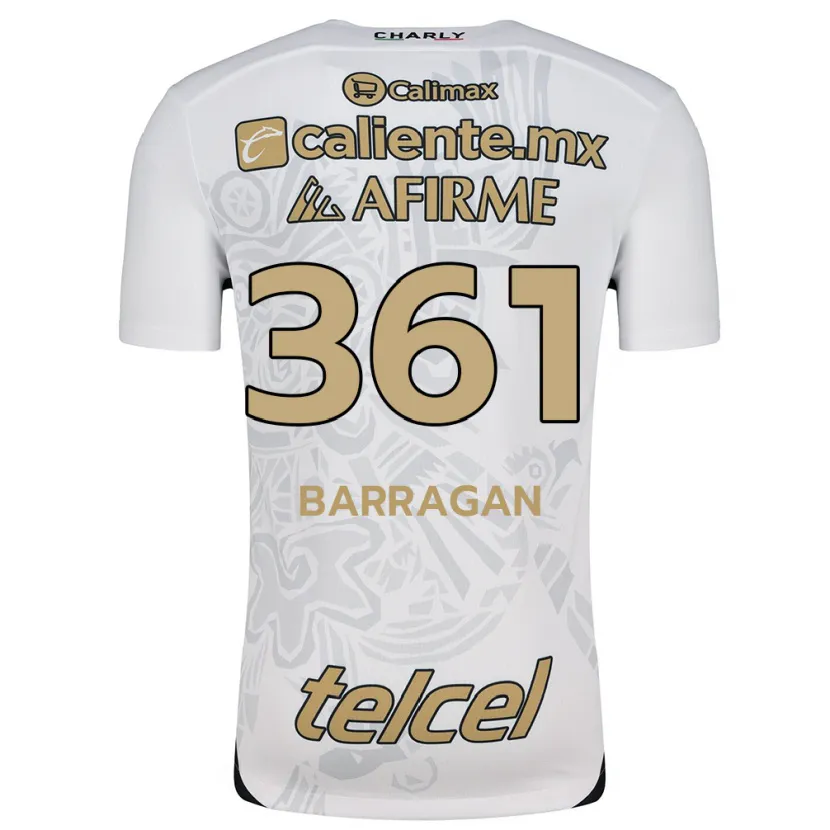 Danxen Heren Jesús Barragán #361 Wit Zwart Uitshirt Uittenue 2024/25 T-Shirt