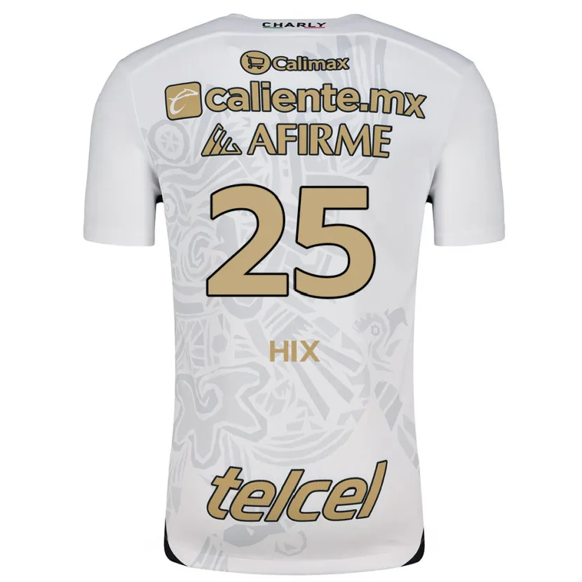 Danxen Heren Angelina Hix #25 Wit Zwart Uitshirt Uittenue 2024/25 T-Shirt