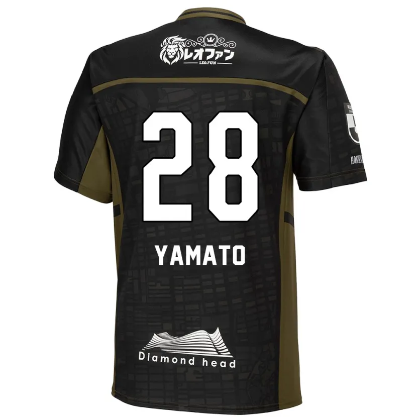 Danxen Heren Yamato Okada #28 Zwart Groen Uitshirt Uittenue 2024/25 T-Shirt