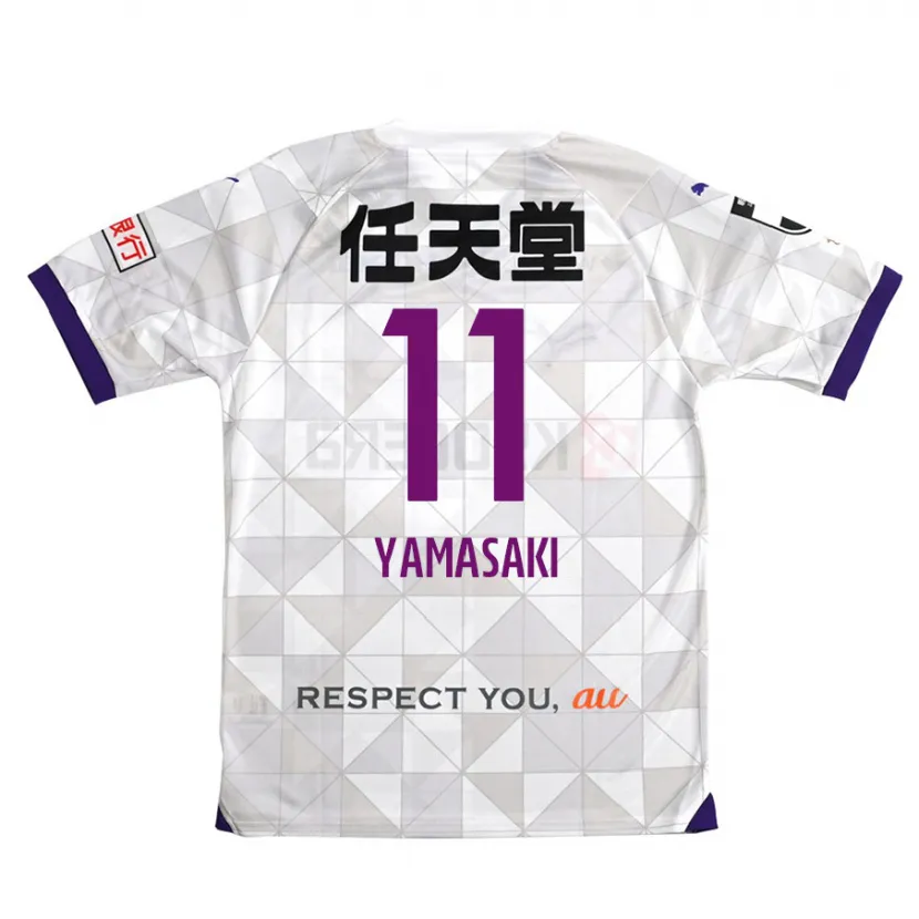 Danxen Heren Ryogo Yamasaki #11 Wit Paars Uitshirt Uittenue 2024/25 T-Shirt