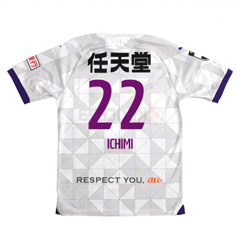 Danxen Heren Kazunari Ichimi #22 Wit Paars Uitshirt Uittenue 2024/25 T-Shirt