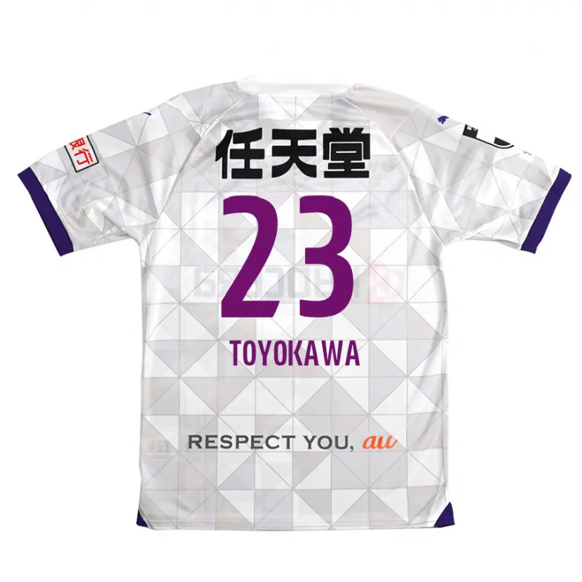 Danxen Heren Yuta Toyokawa #23 Wit Paars Uitshirt Uittenue 2024/25 T-Shirt