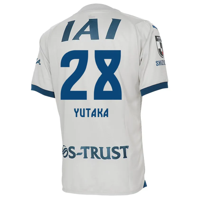 Danxen Heren Yutaka Yoshida #28 Wit Blauw Uitshirt Uittenue 2024/25 T-Shirt