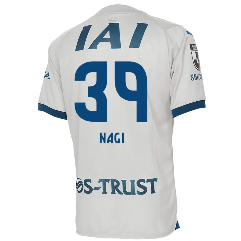 Danxen Heren Nagi Kawatani #39 Wit Blauw Uitshirt Uittenue 2024/25 T-Shirt