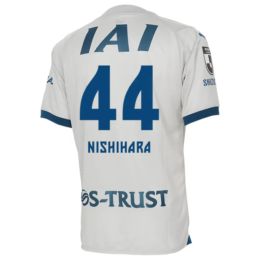 Danxen Heren Motoki Nishihara #44 Wit Blauw Uitshirt Uittenue 2024/25 T-Shirt