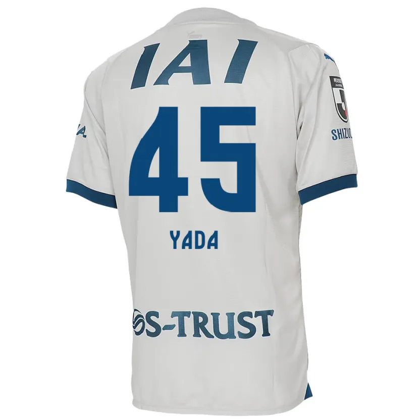 Danxen Heren Ryunosuke Yada #45 Wit Blauw Uitshirt Uittenue 2024/25 T-Shirt