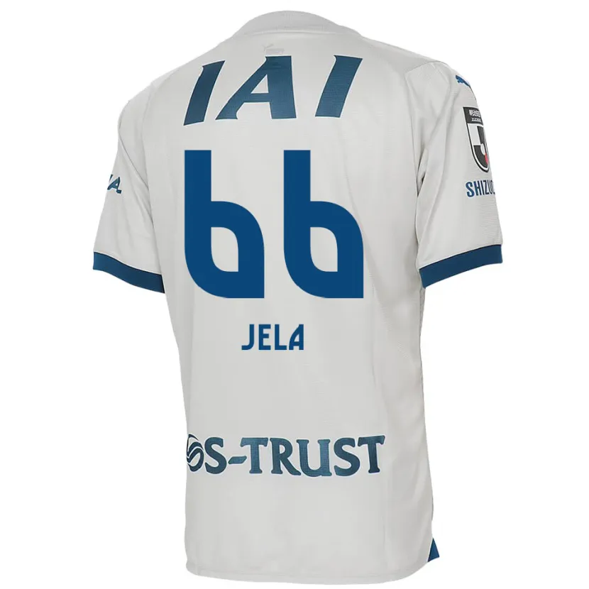 Danxen Heren Jelani Reshaun Sumiyoshi #66 Wit Blauw Uitshirt Uittenue 2024/25 T-Shirt