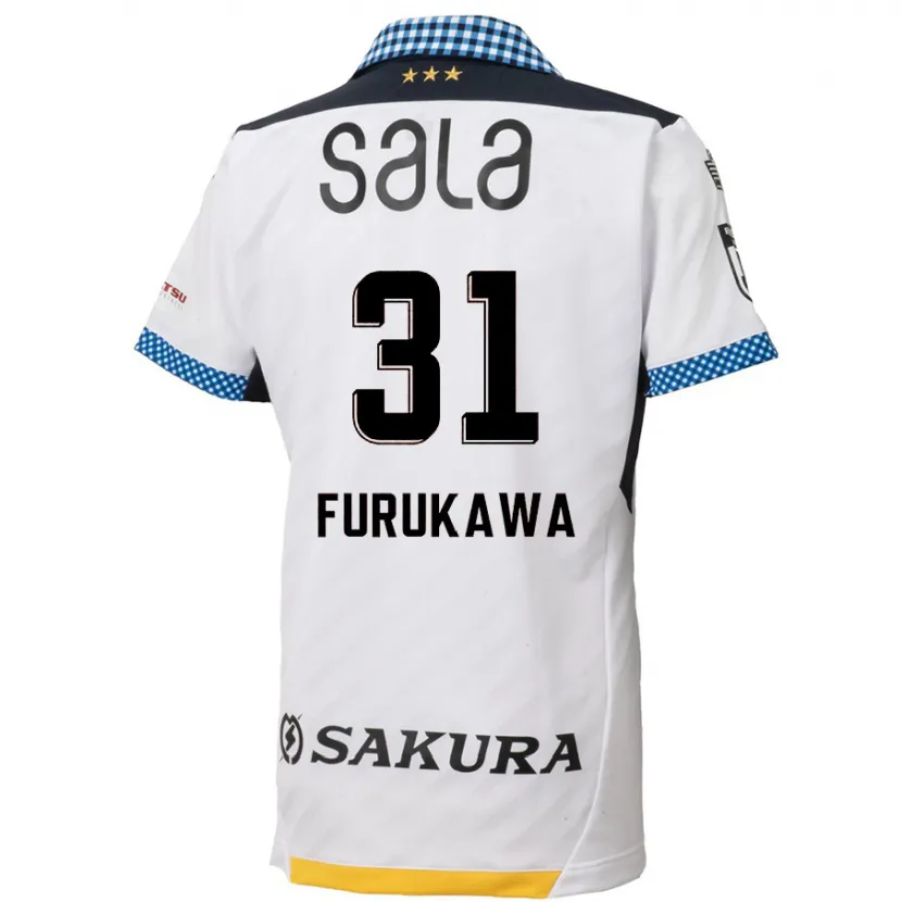 Danxen Heren Yosuke Furukawa #31 Wit Zwart Uitshirt Uittenue 2024/25 T-Shirt