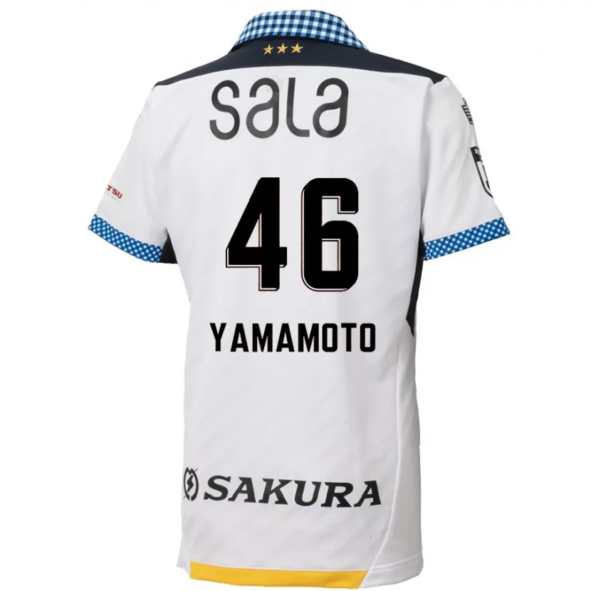 Danxen Heren Shota Yamamoto #46 Wit Zwart Uitshirt Uittenue 2024/25 T-Shirt