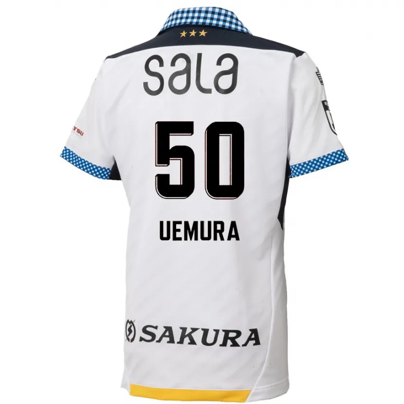 Danxen Heren Hiroto Uemura #50 Wit Zwart Uitshirt Uittenue 2024/25 T-Shirt