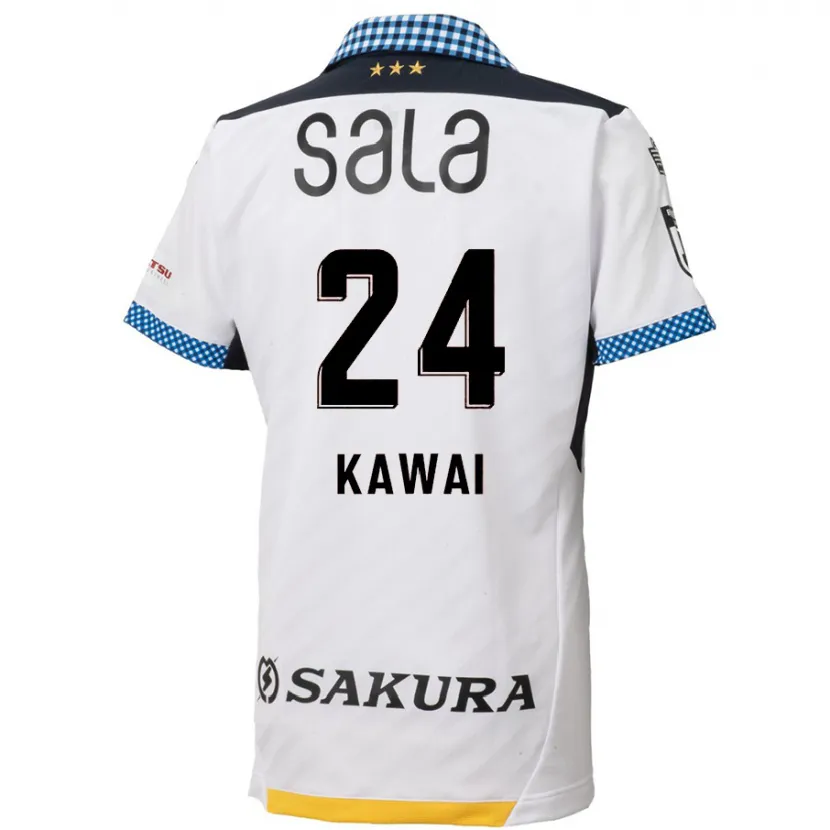 Danxen Heren Yuki Kawai #24 Wit Zwart Uitshirt Uittenue 2024/25 T-Shirt