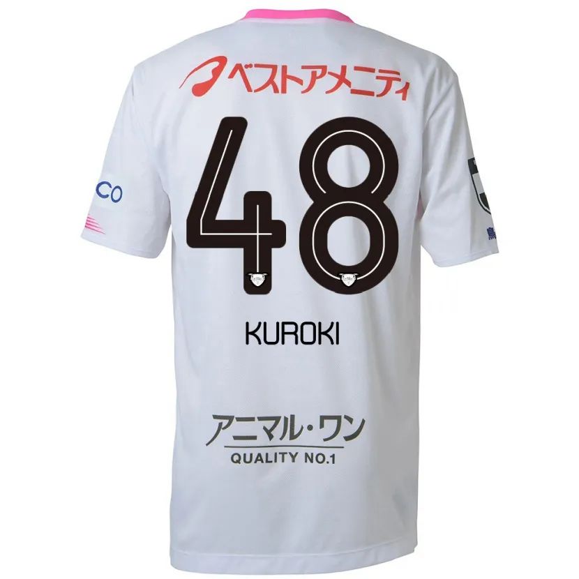 Danxen Heren Yuya Kuroki #48 Wit Blauw Roze Uitshirt Uittenue 2024/25 T-Shirt