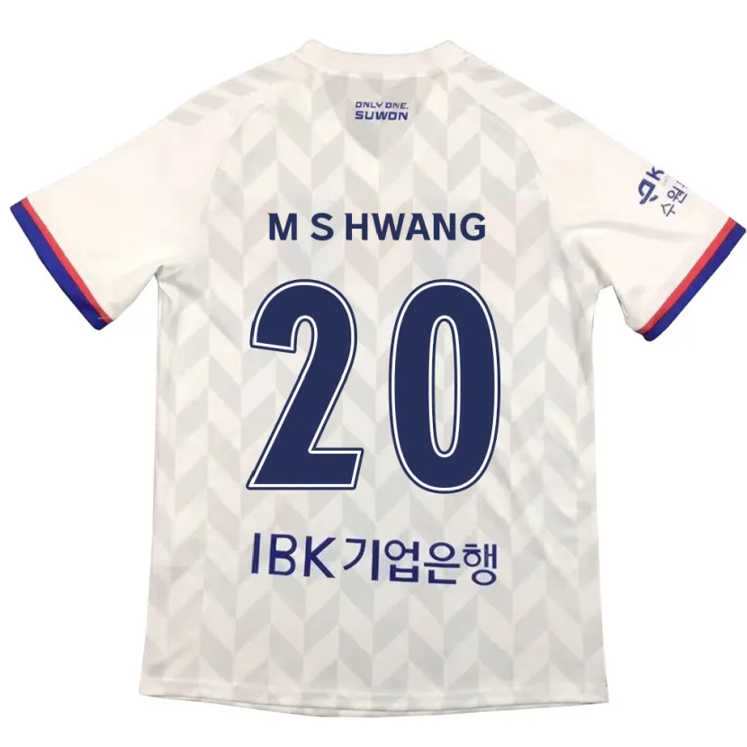 Danxen Heren Soon-Min Hwang #20 Wit Blauw Uitshirt Uittenue 2024/25 T-Shirt