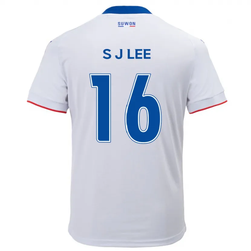 Danxen Heren Jong-Sung Lee #16 Wit Blauw Uitshirt Uittenue 2024/25 T-Shirt