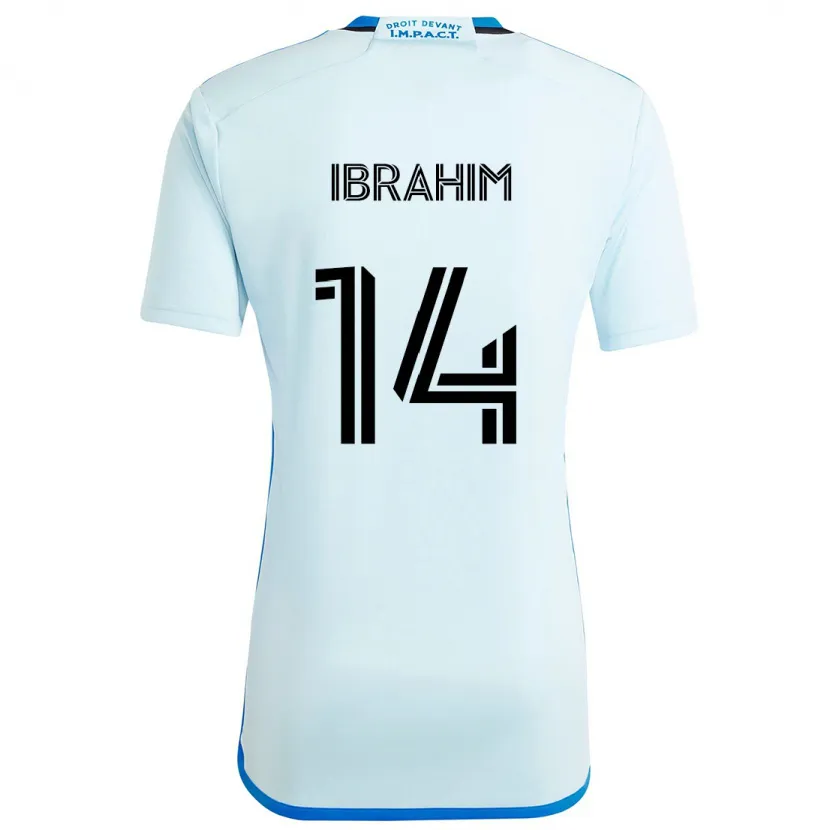 Danxen Heren Sunusi Ibrahim #14 Ijsblauw Uitshirt Uittenue 2024/25 T-Shirt