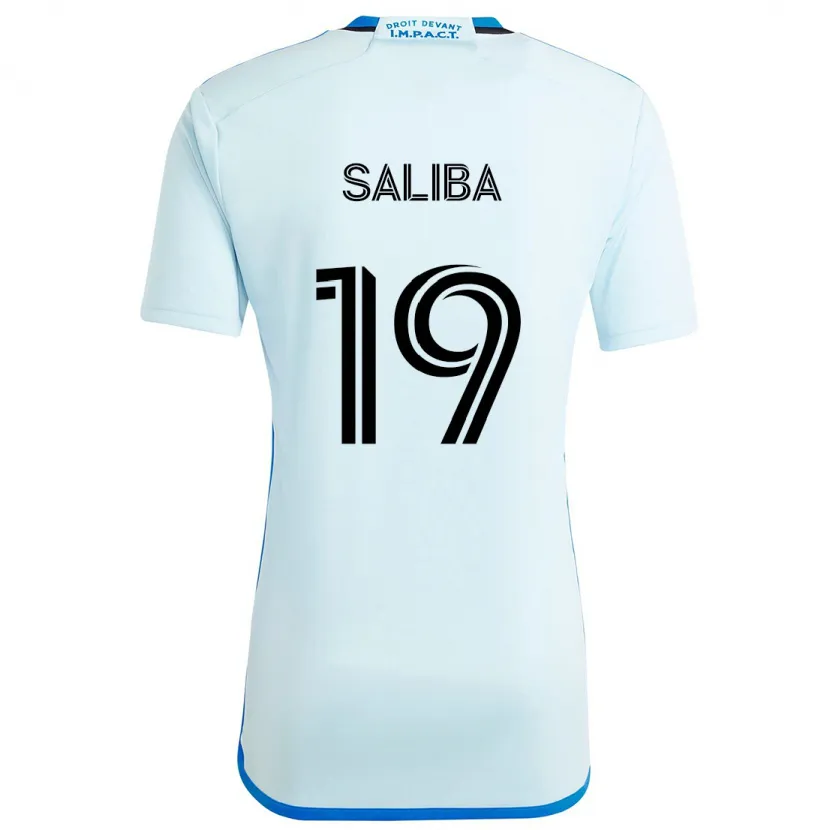 Danxen Heren Nathan-Dylan Saliba #19 Ijsblauw Uitshirt Uittenue 2024/25 T-Shirt