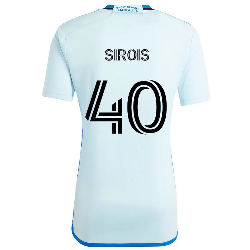 Danxen Heren Jonathan Sirois #40 Ijsblauw Uitshirt Uittenue 2024/25 T-Shirt