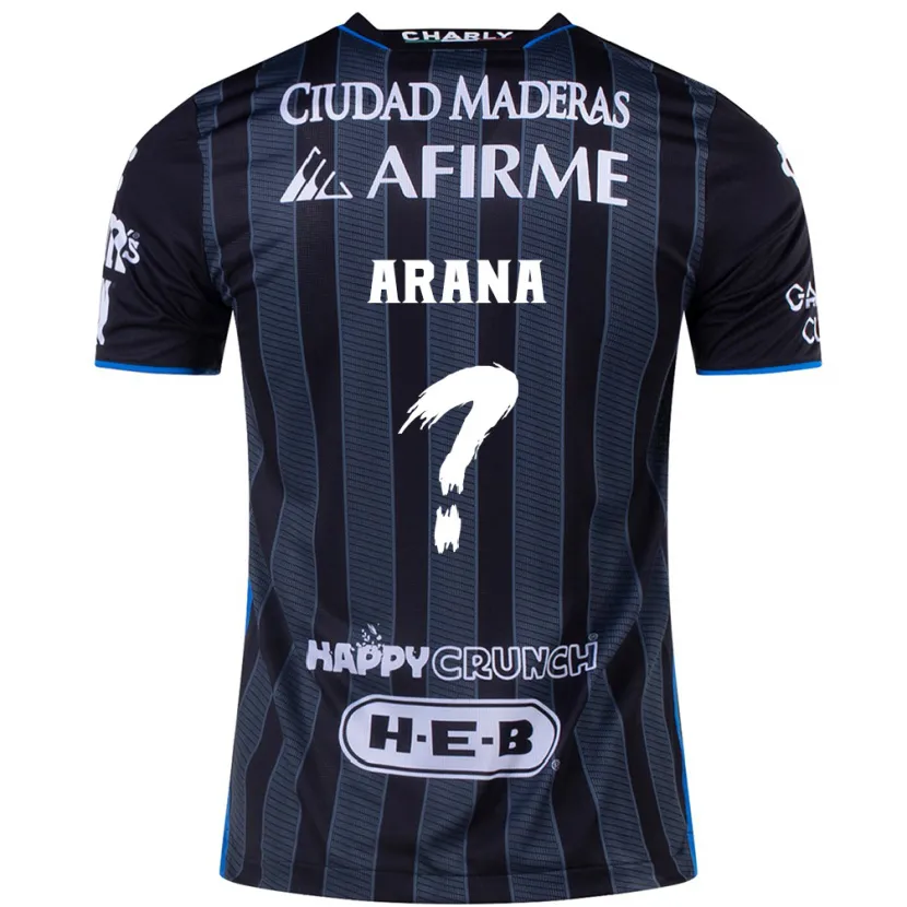 Danxen Heren Alejandro Arana #0 Wit Zwart Uitshirt Uittenue 2024/25 T-Shirt