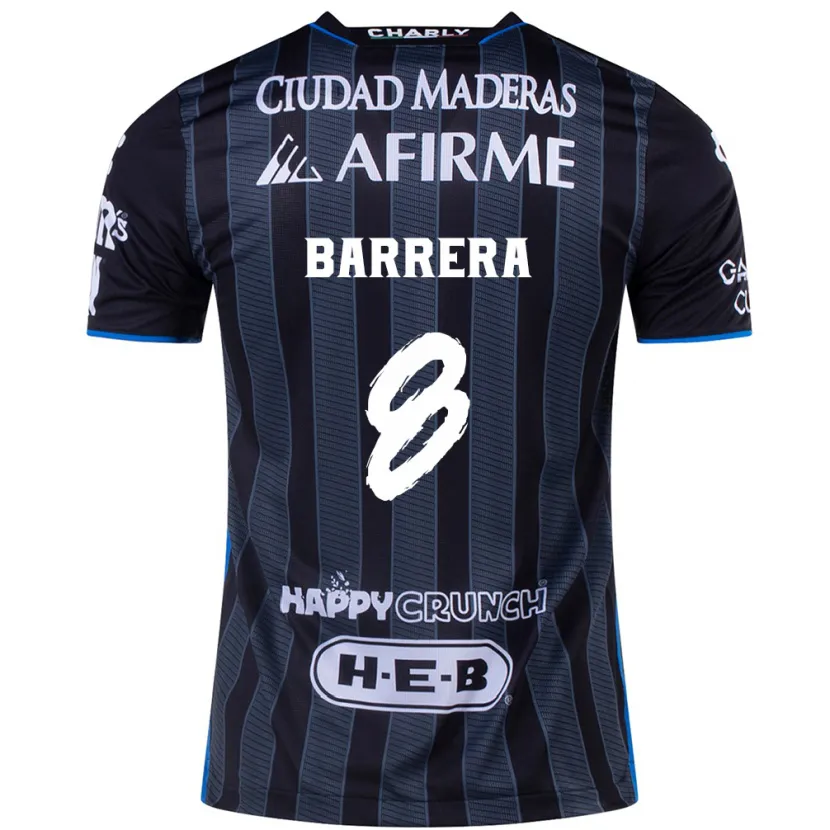 Danxen Heren Pablo Barrera #8 Wit Zwart Uitshirt Uittenue 2024/25 T-Shirt